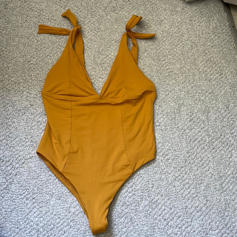L*Space Mustard One Piece Swimsuit